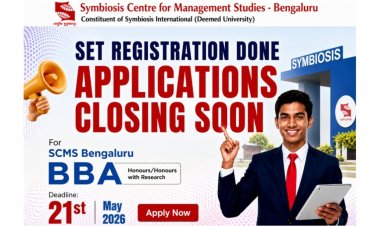 SCMS Bengaluru BBA Admissions 2026: SET Registration Closed on April 15; SCMS Bengaluru BBA Application Deadline May 21, 2026