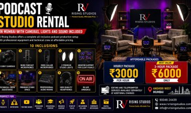 Professional Podcast Studio in Mumbai with 3 Sony Cameras at Affordable Pricing